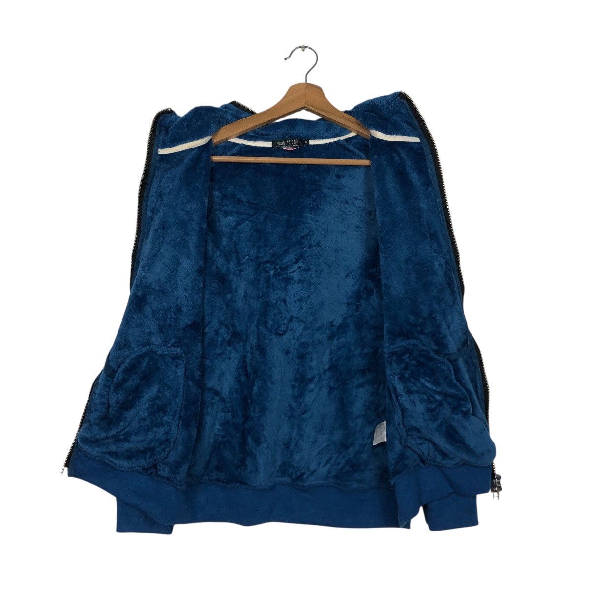 Beams Plus 📌Rich Blue Vintage Zipper Fleece Jacket Beams Heart Size US M / EU 48-50 / 2 - 15 Thumbnail