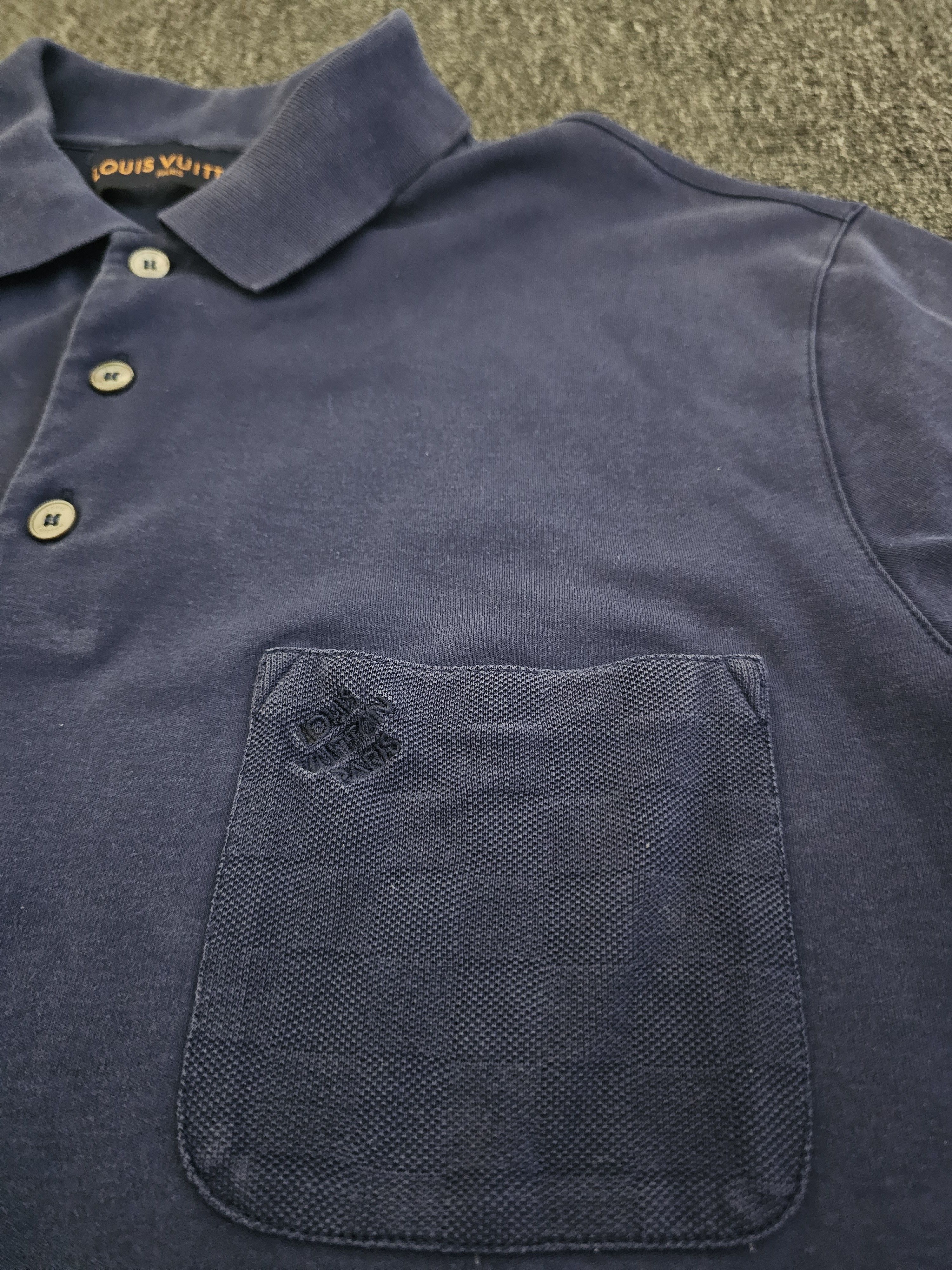 Louis Vuitton Louis Vuitton Men's Blue Polo Shirt Size M Size US M / EU 48-50 / 2 - 3 Thumbnail