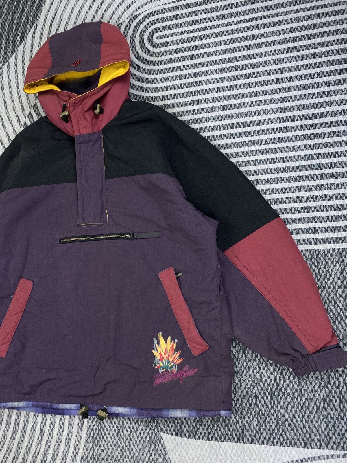 Descente Vtg 90s Descente Technogear Color Block Ski Anorak Jacket Size US XL / EU 56 / 4 - 4 Thumbnail