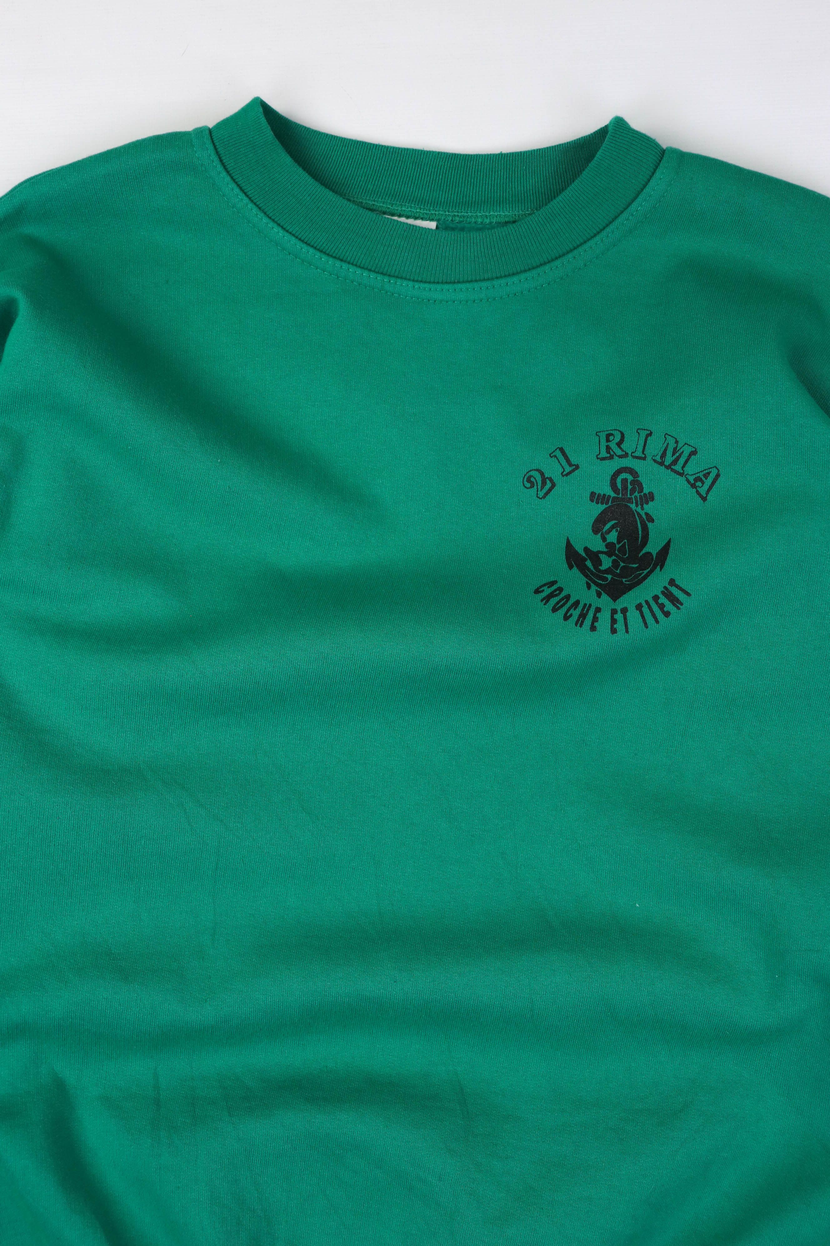 Vintage Vintage Troupes De Marine French Army Crewneck Sweatshirt Size US L / EU 52-54 / 3 - 3 Thumbnail