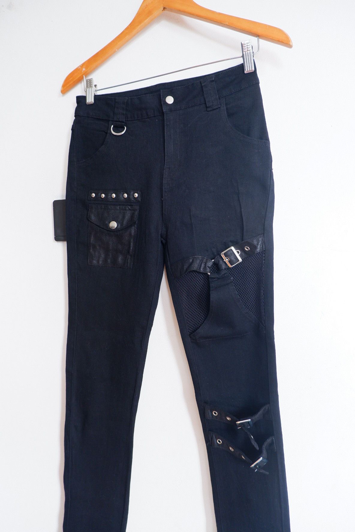 Killstar Killstar Punk Gothic Bondage Pants Size 28" / US 6 / IT 42 - 4 Thumbnail