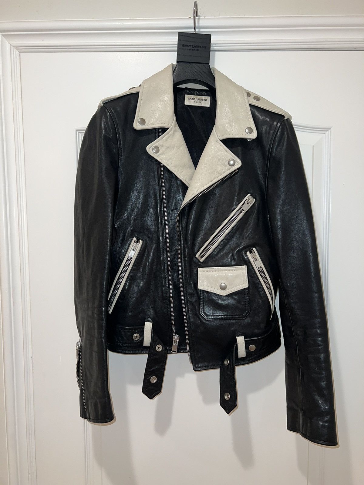 Saint Laurent Paris Saint Laurent Moto jacket Size US S / EU 44-46 / 1 - 22 Thumbnail