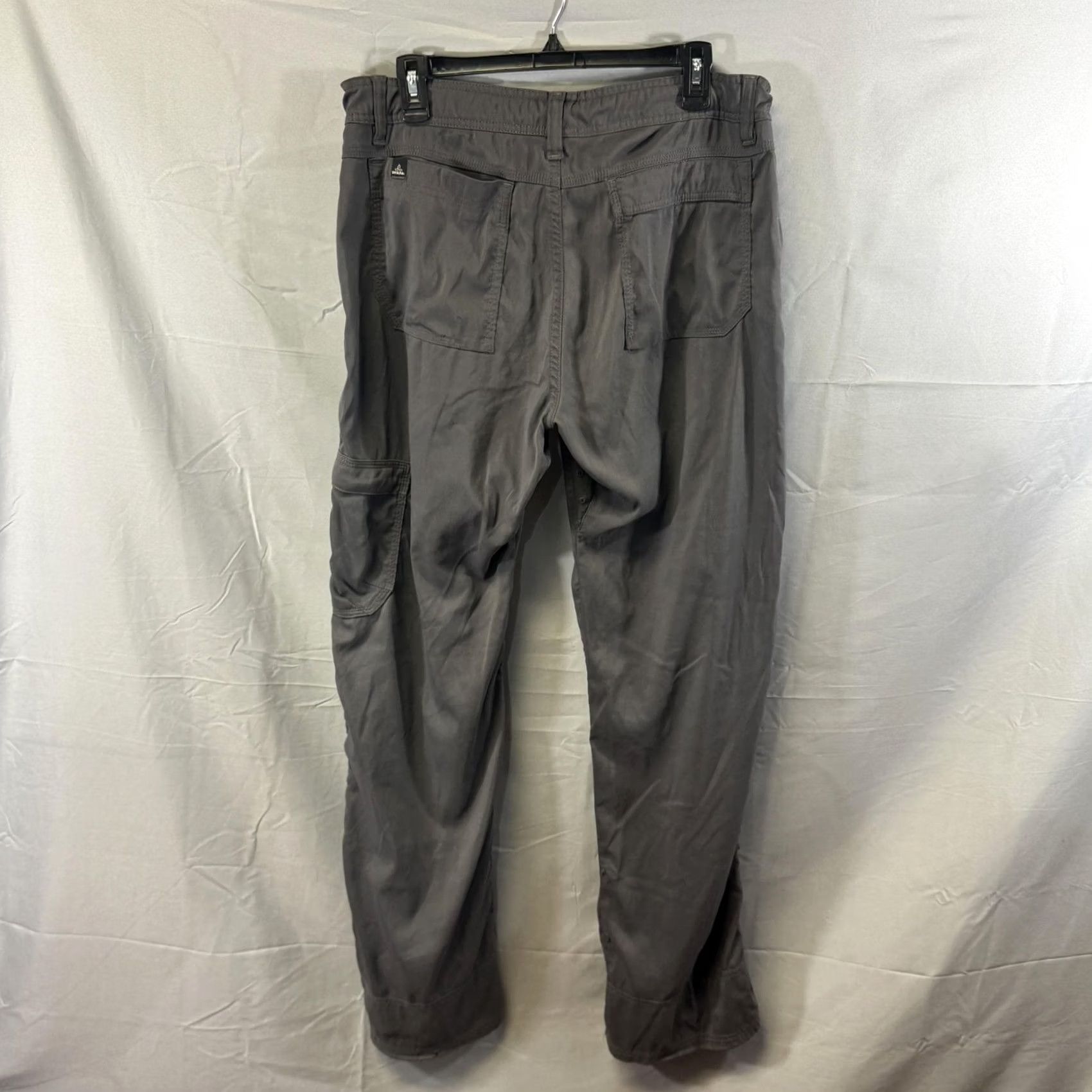 Prana prAna Breathe Pants Mens Large 34L Gray Outdoor Hiking Cargo Stretch Belted Size US 33 - 2 Thumbnail