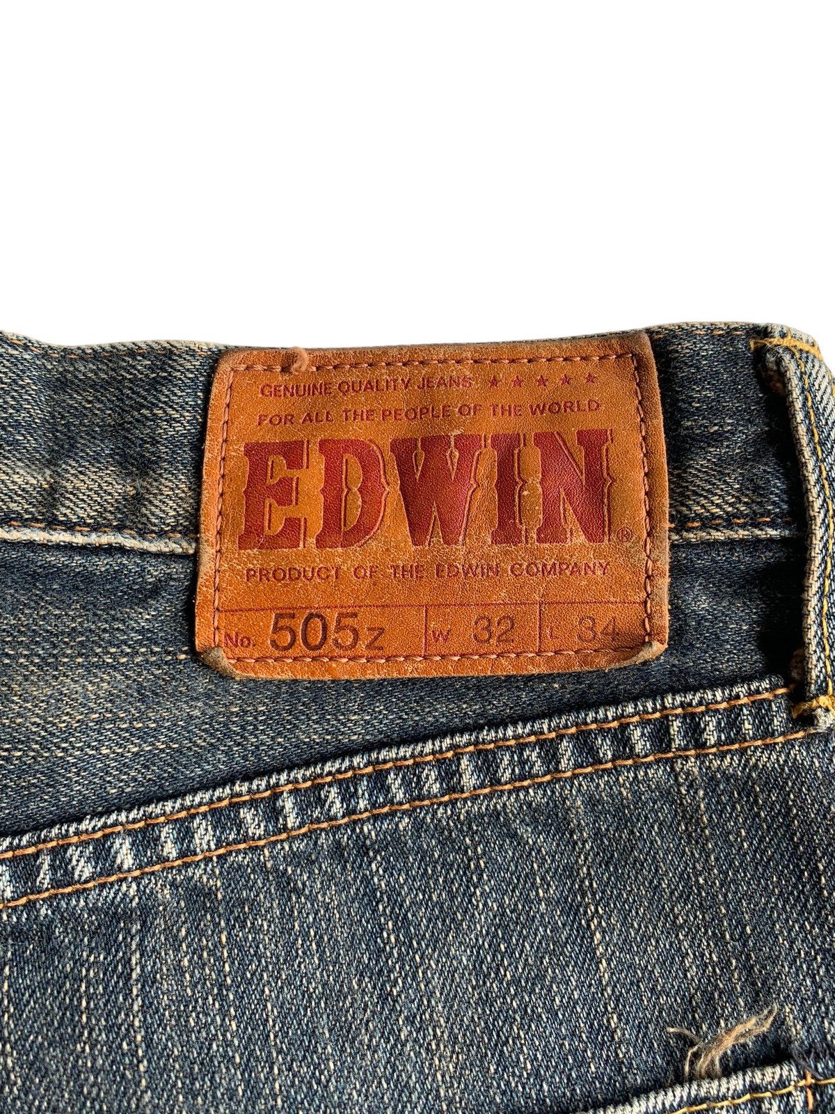 Edwin × If Six Was Nine × Kapital VINTAGE EDWIN 505Z SELVEDGE FADED MUDWASH DISTRESSED DENIM🎌 Size US 31 - 11 Thumbnail
