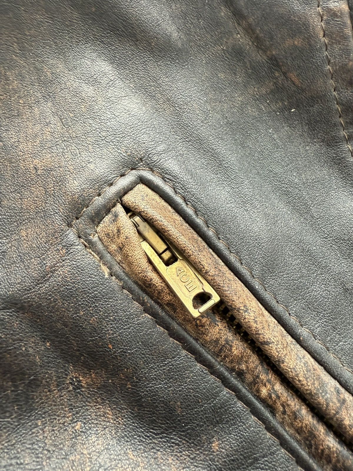 Vintage Rare Club UK Vintage Shearling Leather Jacket Size US M / EU 48-50 / 2 - 8 Thumbnail