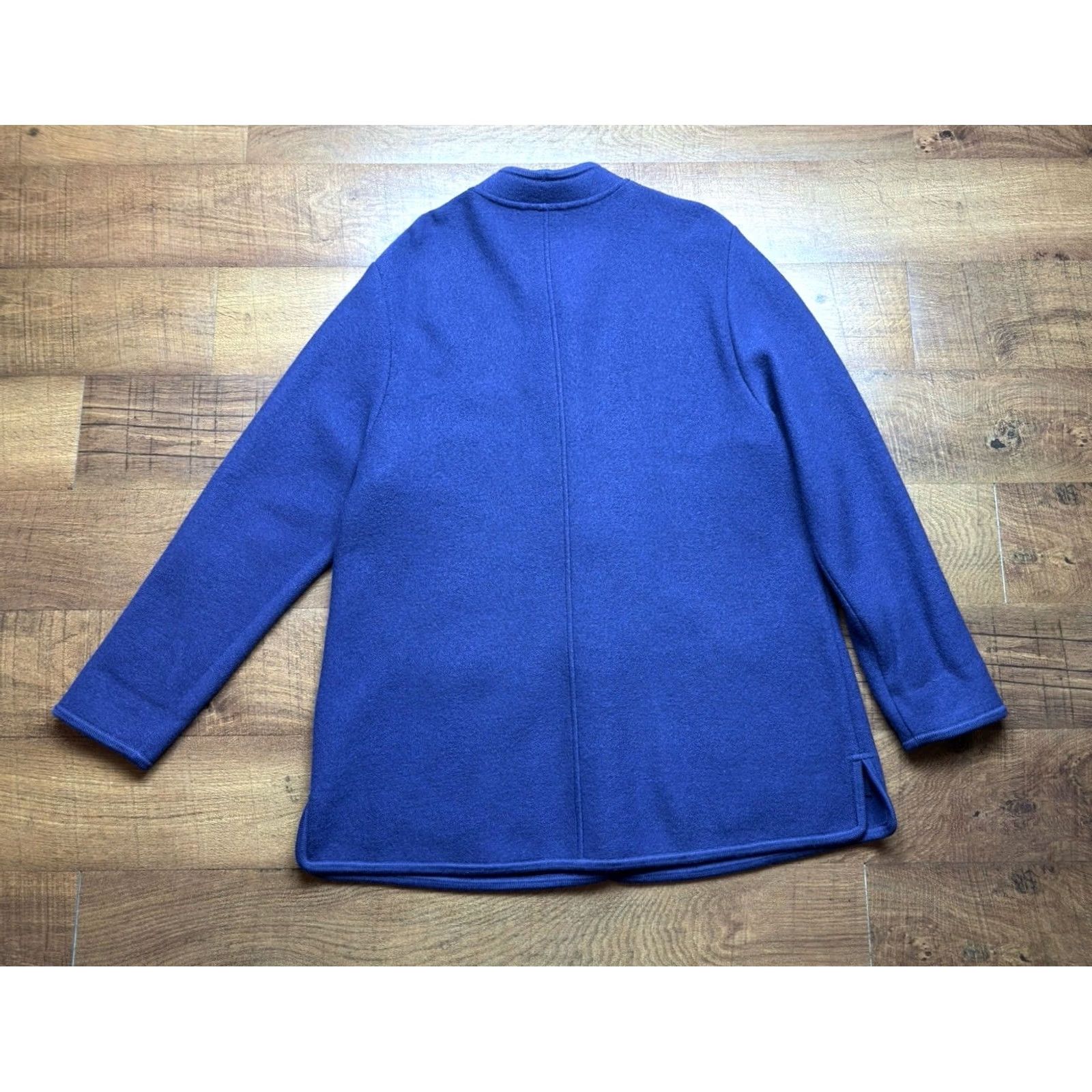 Vintage VTG Geiger Long Cardigan Jacket Violet Austria 100% Wool Womens Size 44 - Vintage-Inspired Tweed Sweater Size M / US 6-8 / IT 42-44 - 3 Thumbnail
