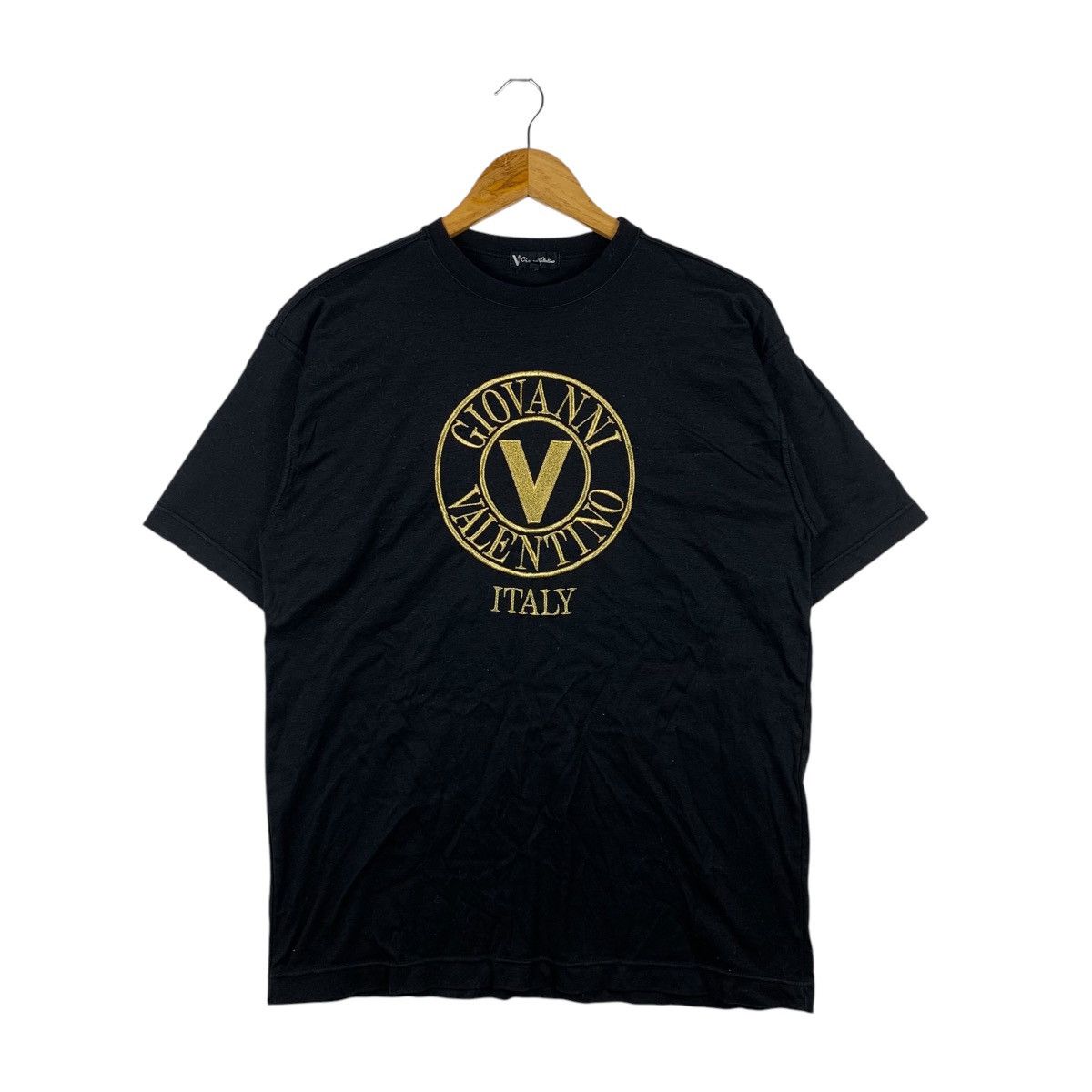 Giovanni Valentino GIOVANNI VALENTINO Italy Fashion Designer Big Logo T-Shirt Size US M / EU 48-50 / 2 - 1 Thumbnail