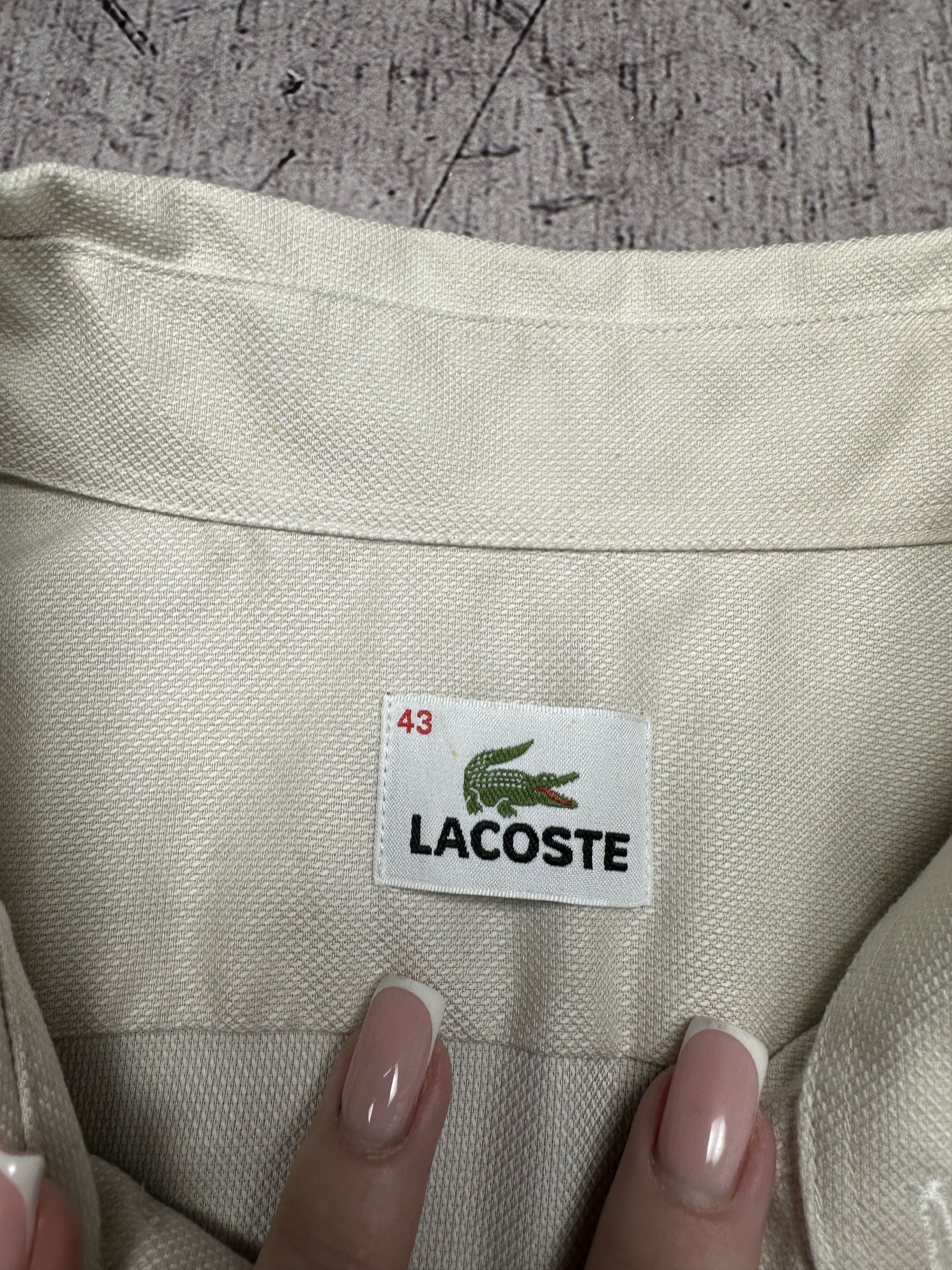 Lacoste Lacoste Vintage Mens Short Sleeve Shirt Size US XL / EU 56 / 4 - 4 Thumbnail