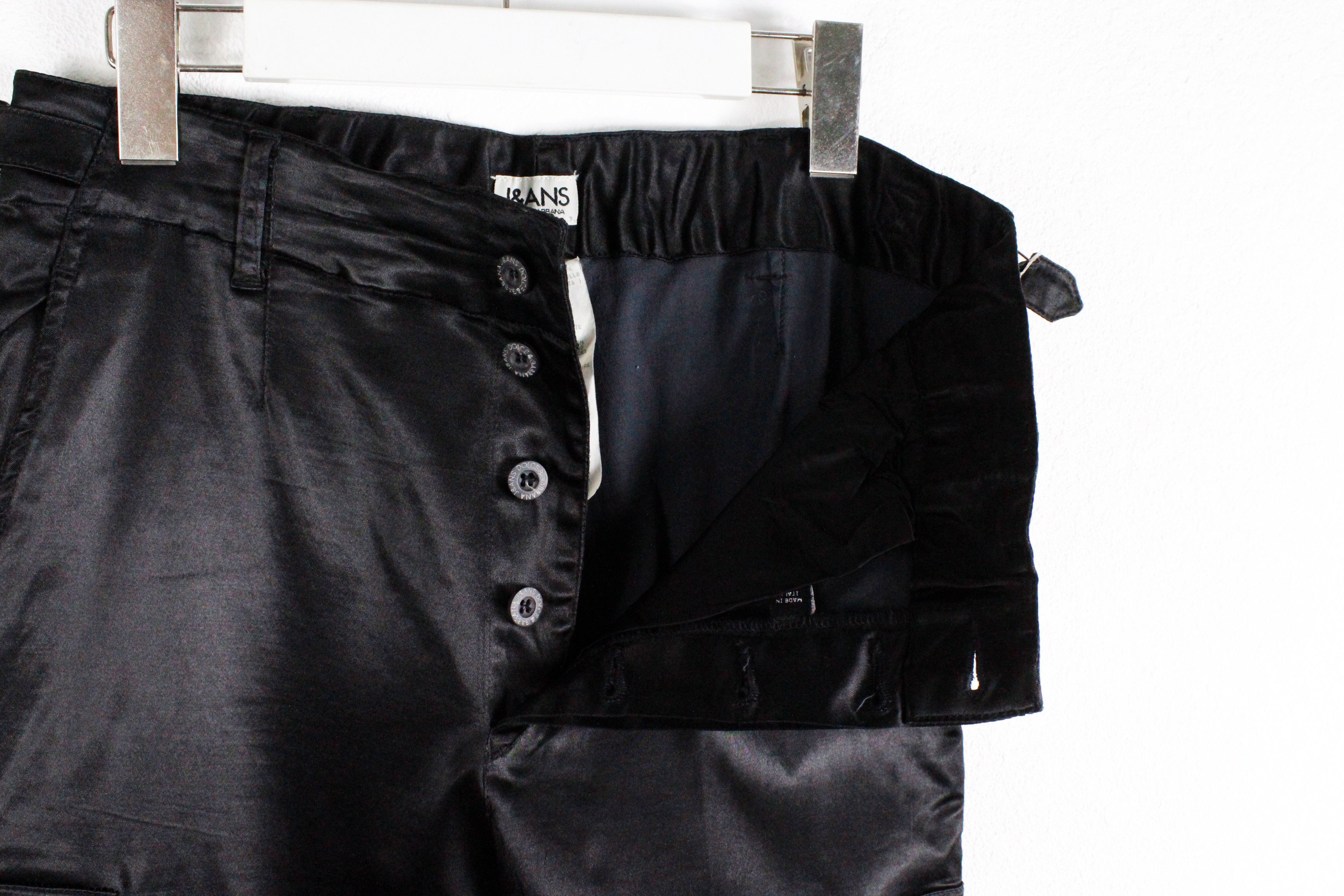 Dolce & Gabbana Vintage Dolce & Gabbana Archive Black Cargo Pants Trousers Size US 30 / EU 46 - 9 Thumbnail