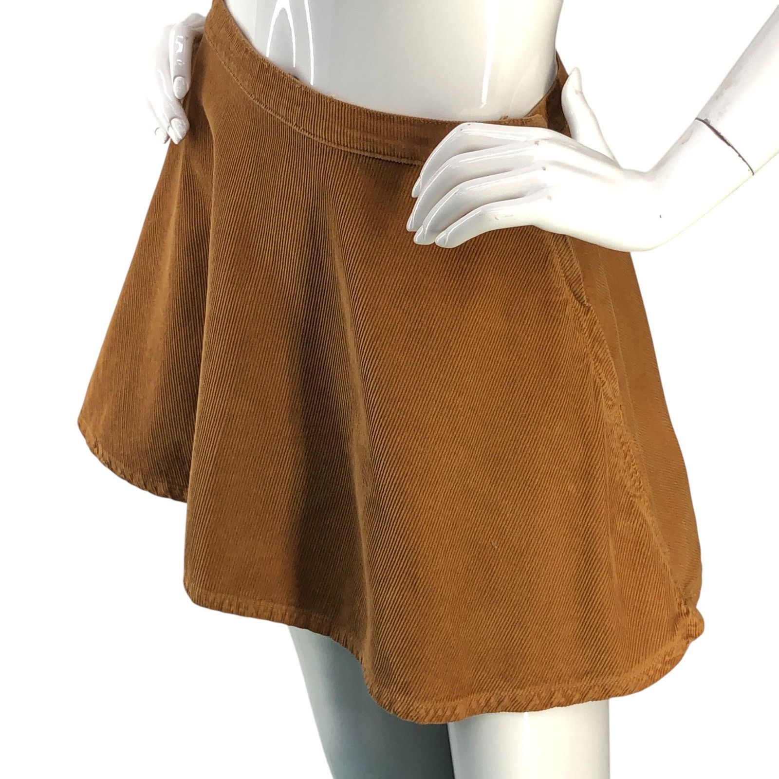 American Apparel American Apparel Size S Skirt Corduroy Skater Circle Brown Size 26" / US 2 / IT 38 - 3 Thumbnail
