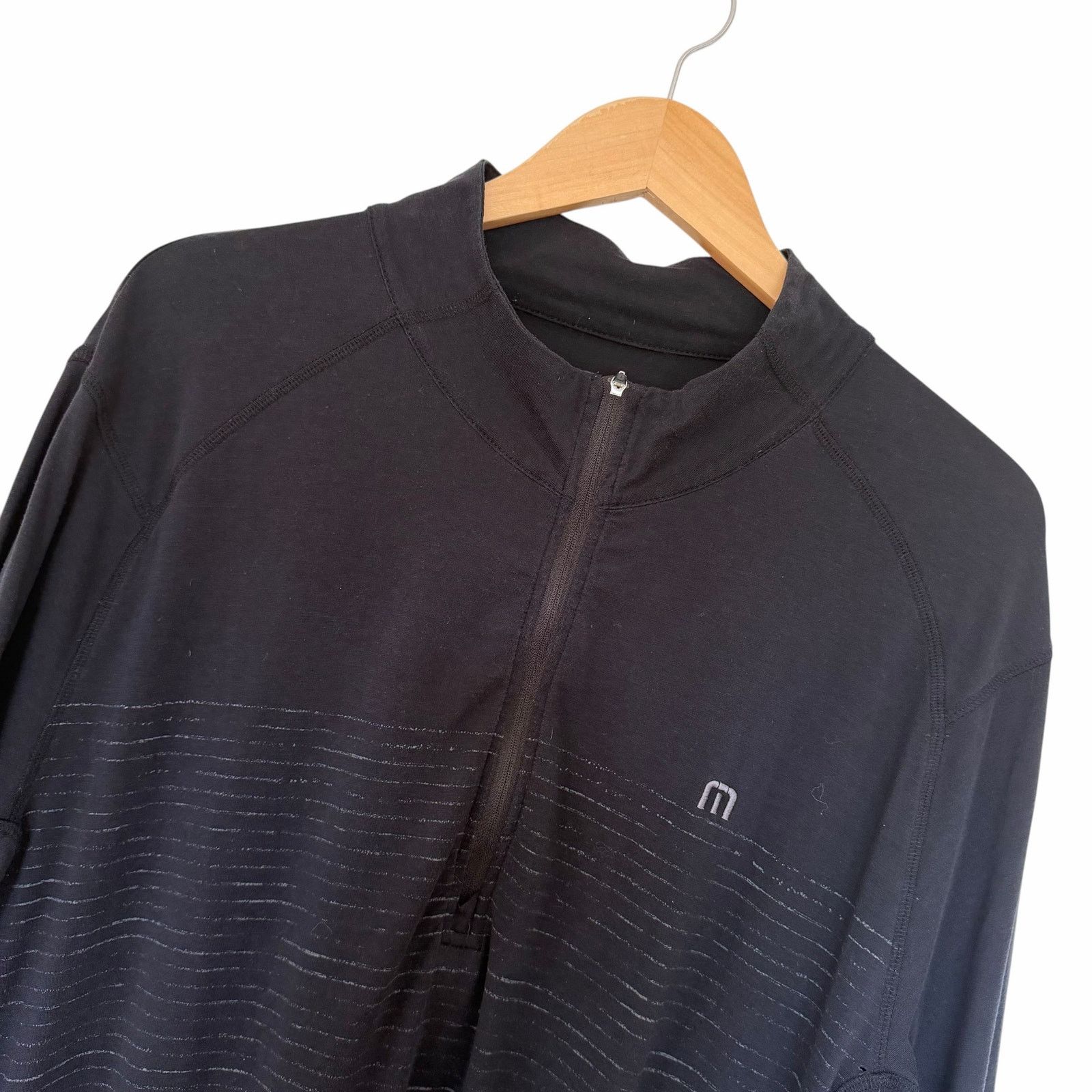 TravisMathew Travis Mathew Black Quarter Zip Long Sleeve Shirt Sz 2XL Size US XXL / EU 58 / 5 - 1 Thumbnail