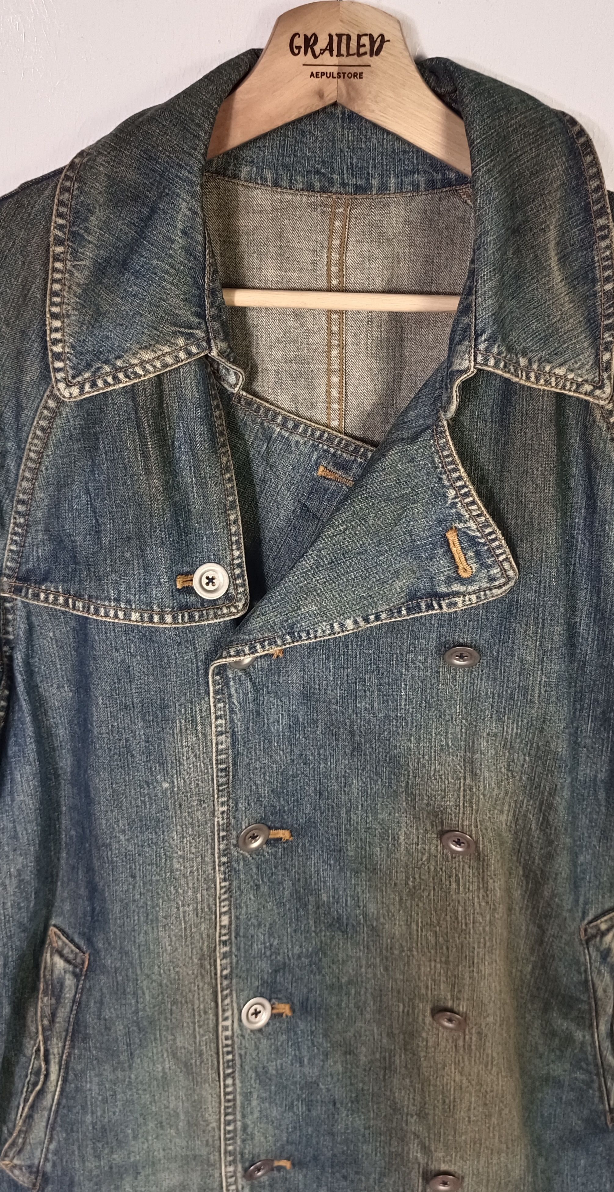 Japanese Brand × SHIPS × Vintage Vintage SHIPS Denim Parkas Size M / US 6-8 / IT 42-44 - 9 Thumbnail