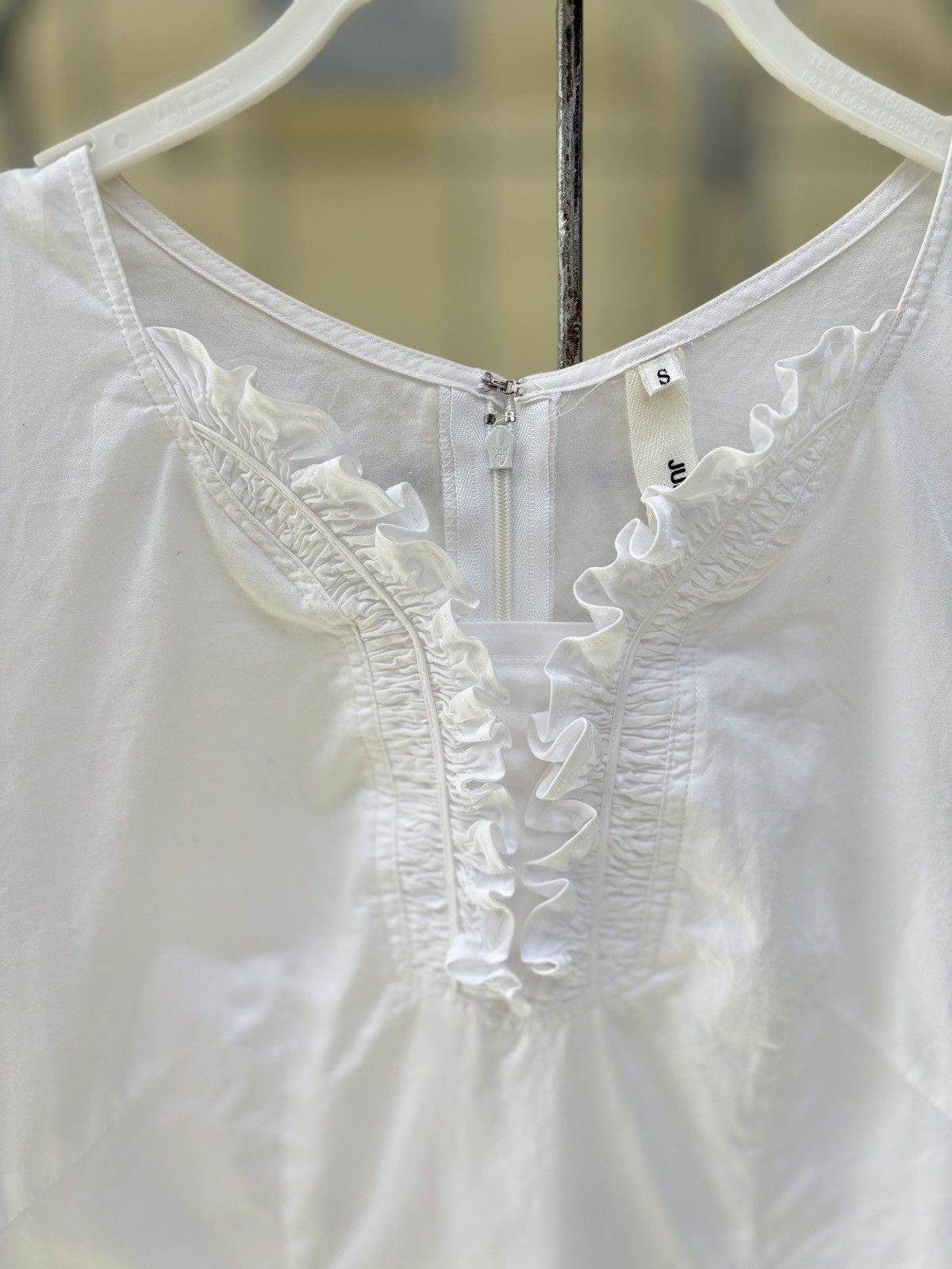 Junya Watanabe Junya Watanabe • Comme des Garcons white blouse Size S / US 4 / IT 40 - 6 Thumbnail