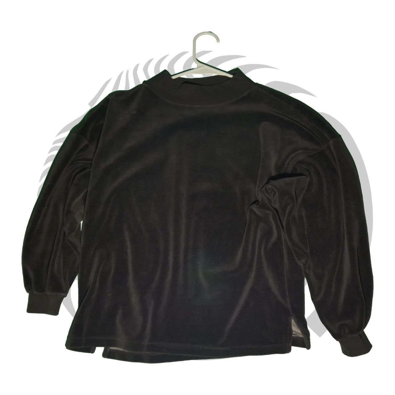 Vintage Black Velour Turtle Neck Size US M / EU 48-50 / 2 - 2 Thumbnail