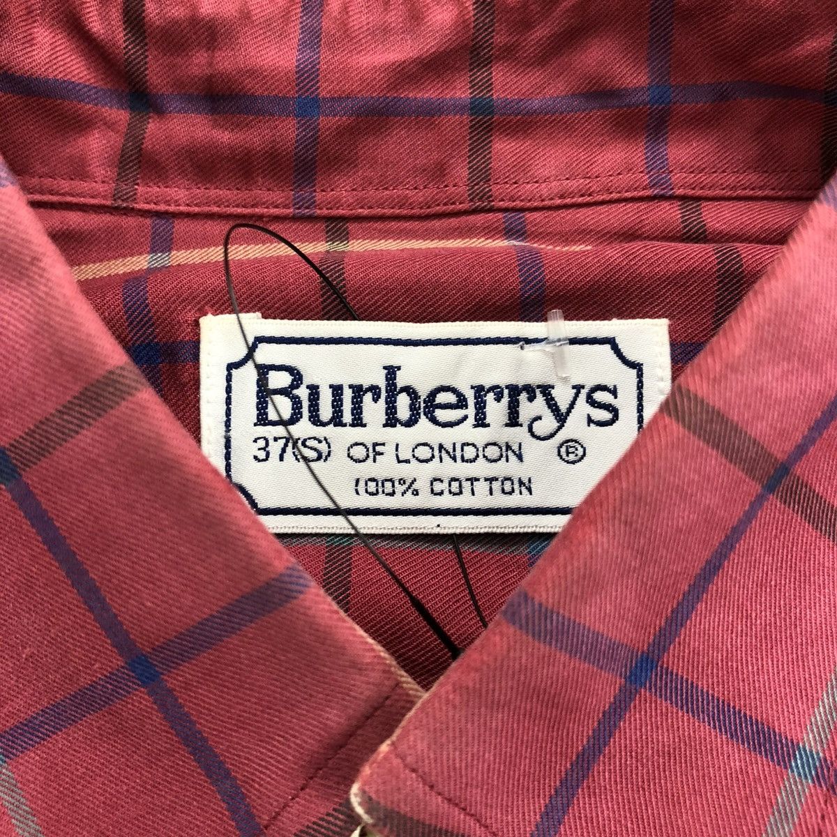 Burberry × Burberry Prorsum × Vintage 🇺🇸 1990s Burberrys Nova Check Iconic Designer Red Longs Shirt Size US M / EU 48-50 / 2 - 5 Thumbnail