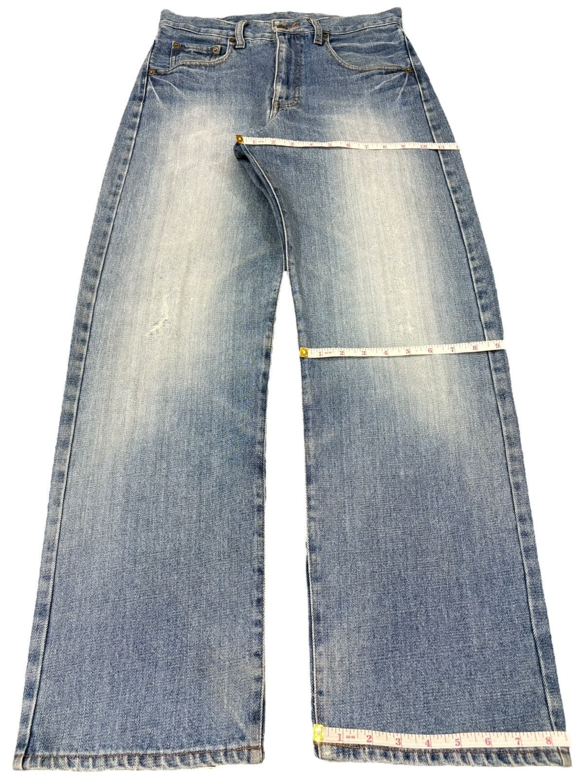 JNCO Vintage Japanese Brand Faded Distress Loose Jeans Size US 30 / EU 46 - 8 Thumbnail