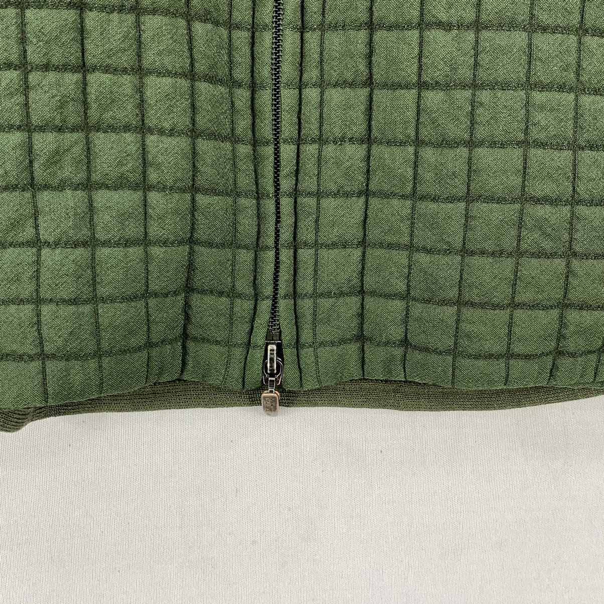Japanese Brand Japan Made Half Knitted Checkered Quilted Bomber Jacket Size US S / EU 44-46 / 1 - 5 Thumbnail