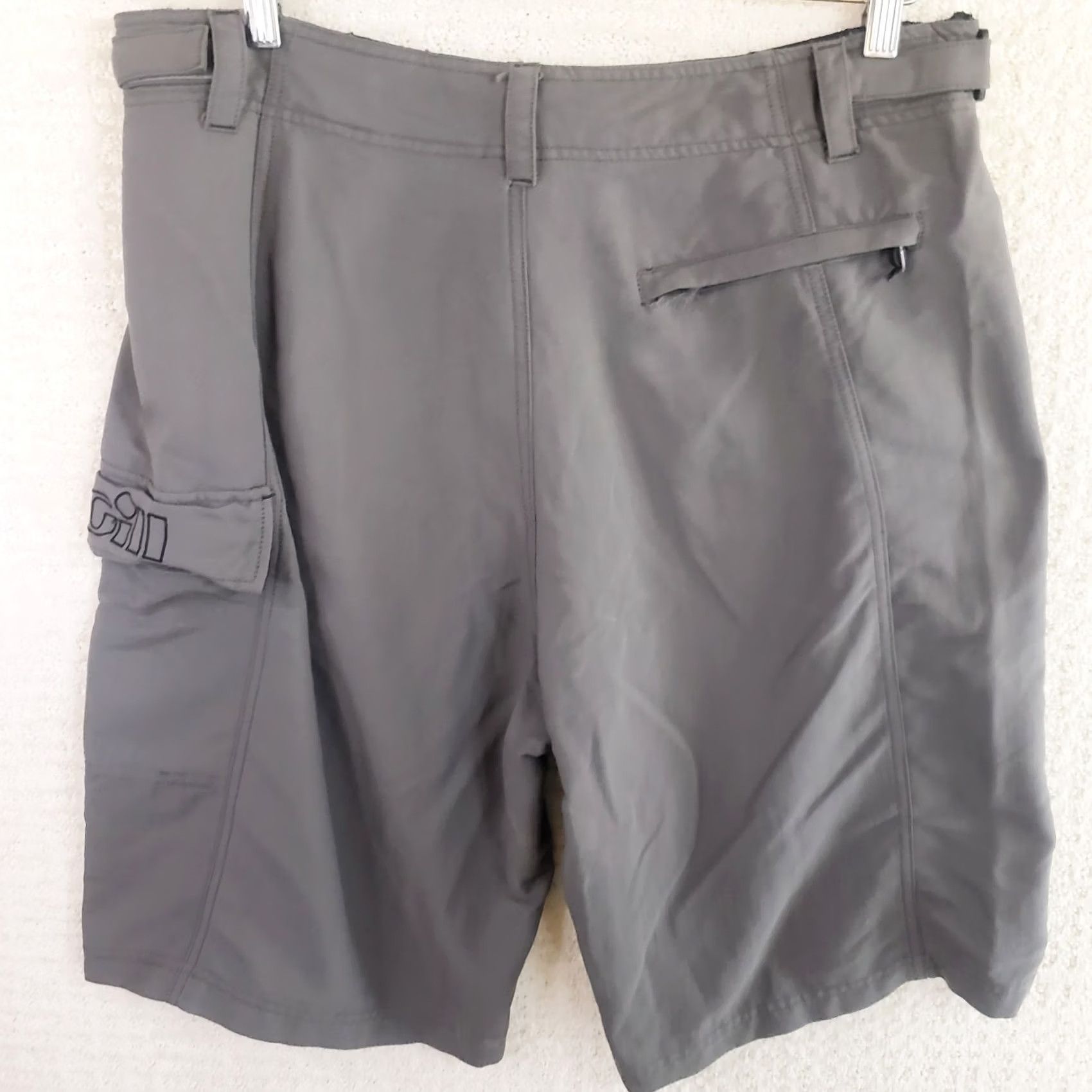 Vintage Gill Shorts Mens L Gray Quick Dry Pockets Cargo Nautical Gill Size US 33 - 7 Thumbnail