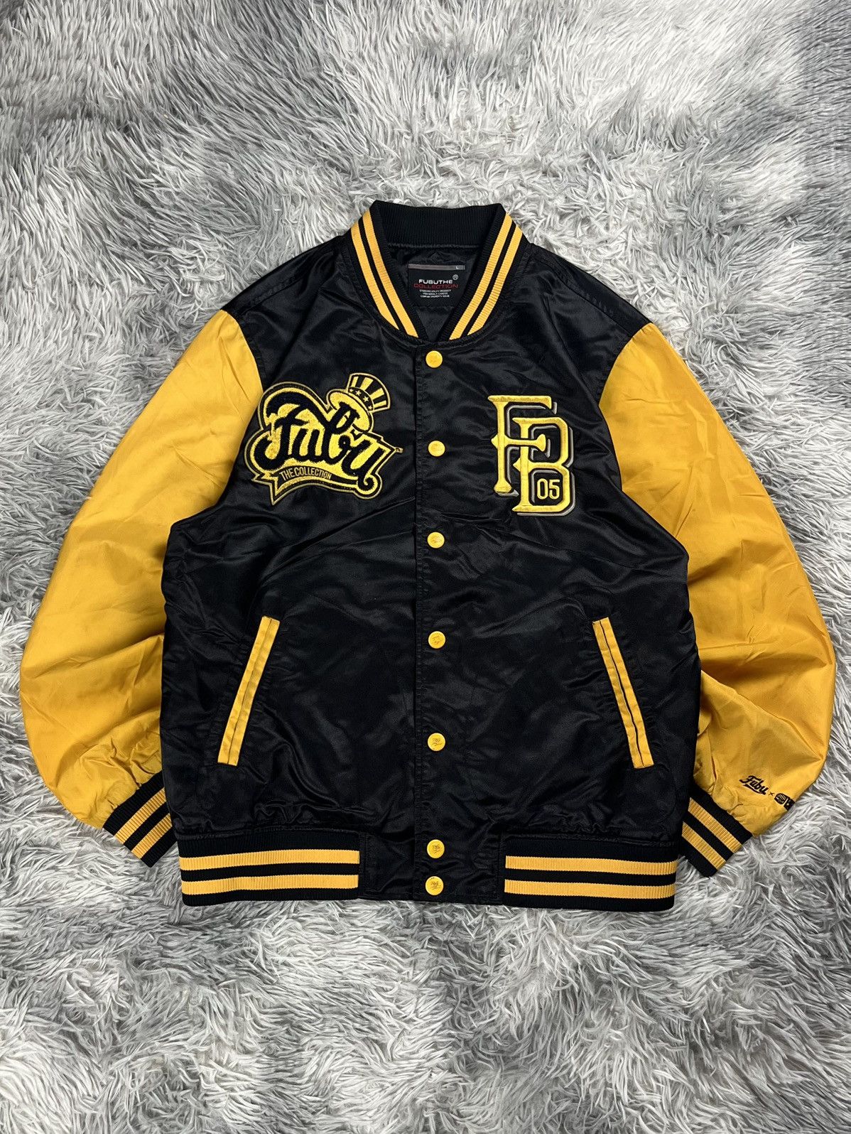 Fubu Fubu the collection x 123klan Varsity jacket yellow Size US L / EU 52-54 / 3 - 1 Thumbnail