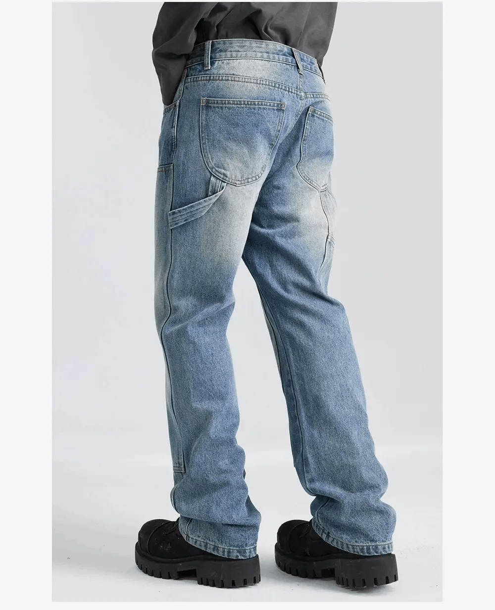 Jean × Vintage skate hiphop faded carpenter cargo jeans Size US 34 / EU 50 - 3 Thumbnail