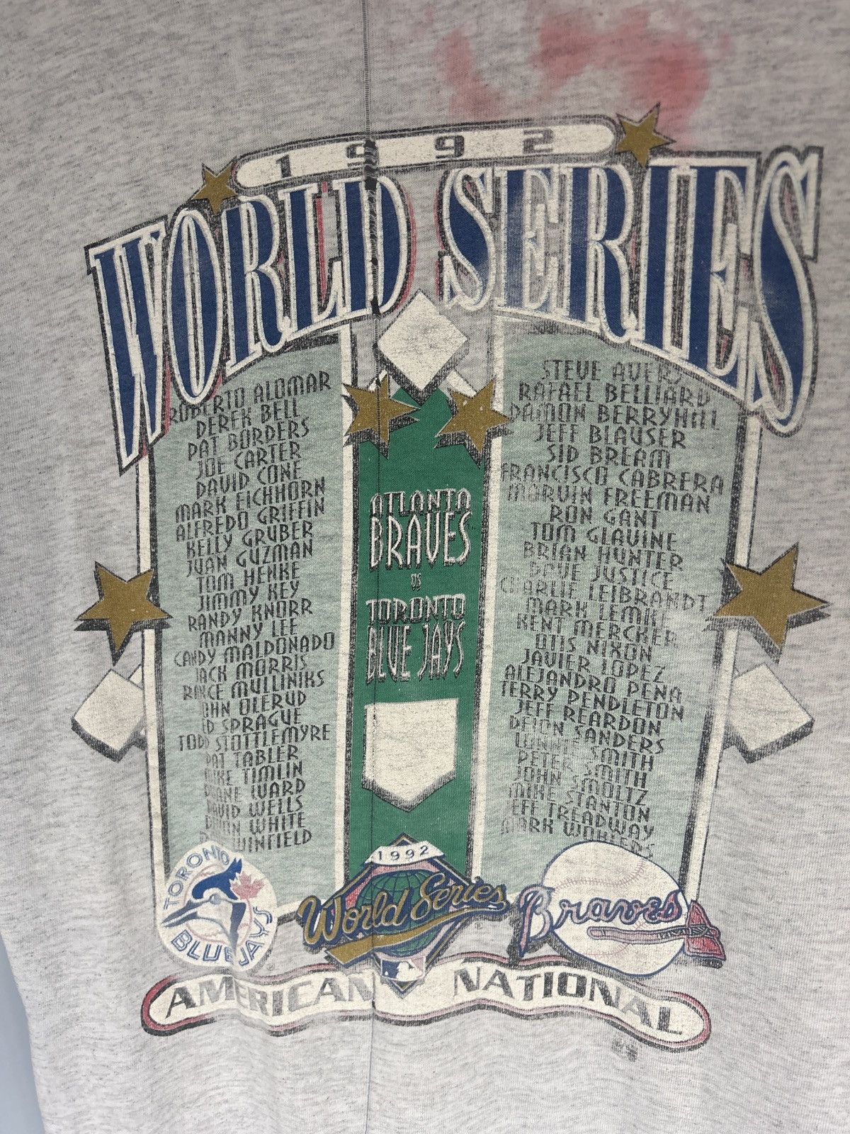 MLB × Vintage Vintage 1992 World Series Blue Jays vs Braves MLB Tee Size US L / EU 52-54 / 3 - 5 Thumbnail