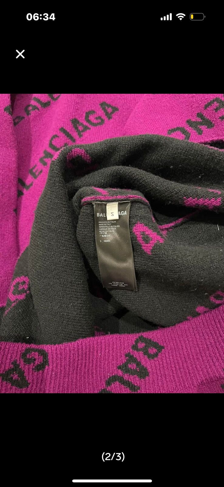 Balenciaga Balenciaga all over logo sweater Size US M / EU 48-50 / 2 - 2 Thumbnail