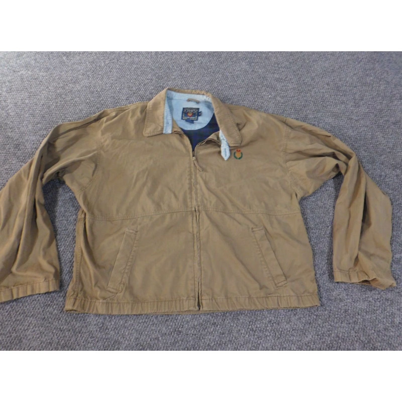 Ralph Lauren VINTAGE Ralph Lauren Jacket XL Mens Chaps Brown Zip Retro 90s Bomber Casual Full Zip Size US XL / EU 56 / 4 - 2 Thumbnail