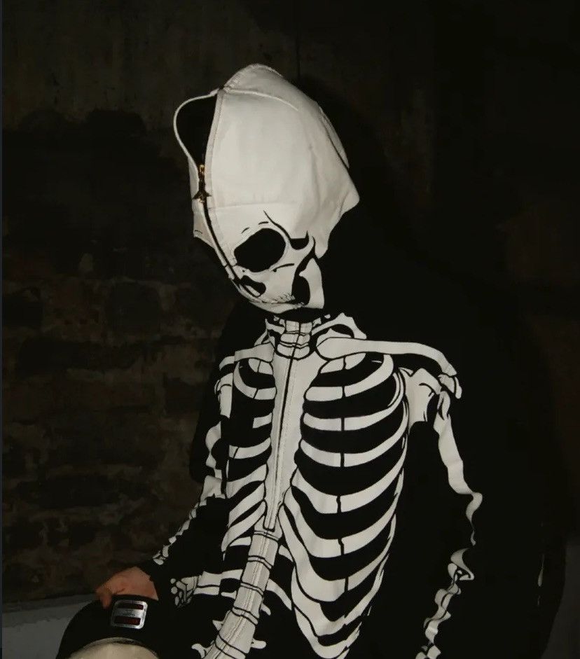 LRG × Vintage Rare LRG Dead Serious Skeleton Ziphoodie Glow In The Dark Size US XL / EU 56 / 4 - 17 Thumbnail