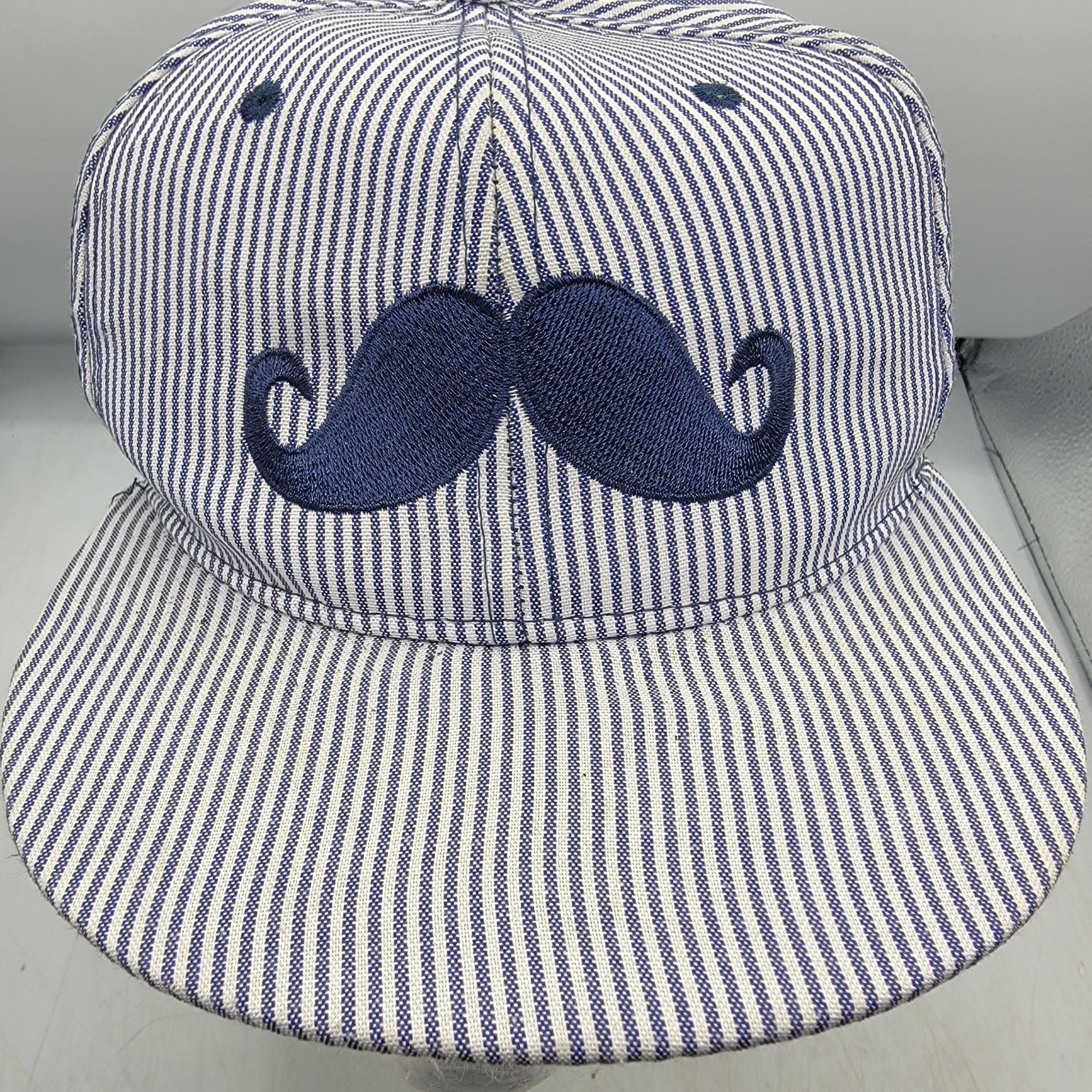 Other Teddy Boy Look Mustache Hat Cap Striped Snapback Casual Outd Size ONE SIZE - 5 Thumbnail