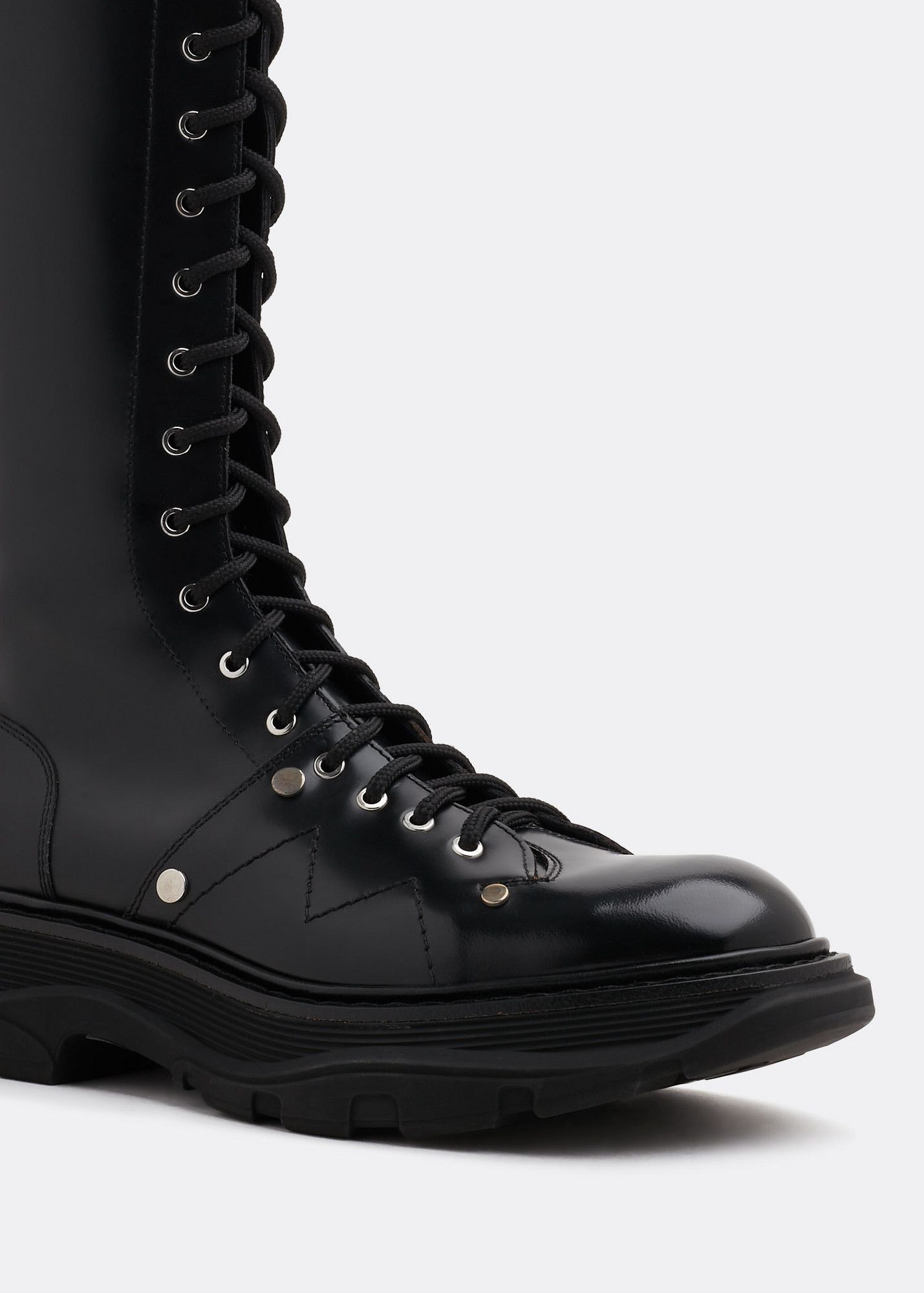 Alexander McQueen o1y0225 Boots in Black Size US 8.5 / IT 38.5 - 2 Thumbnail