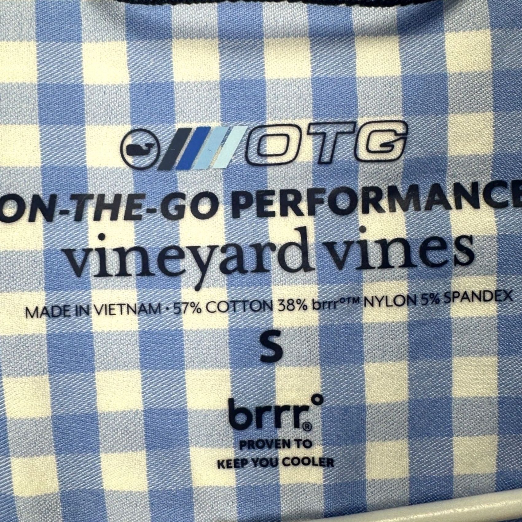 Vineyard Vines Vineyard Vines Button-Up Shirt Mens Small Blue Gingham Check Performance OTG Casual Workwear Shorts? Size US S / EU 44-46 / 1 - 4 Thumbnail