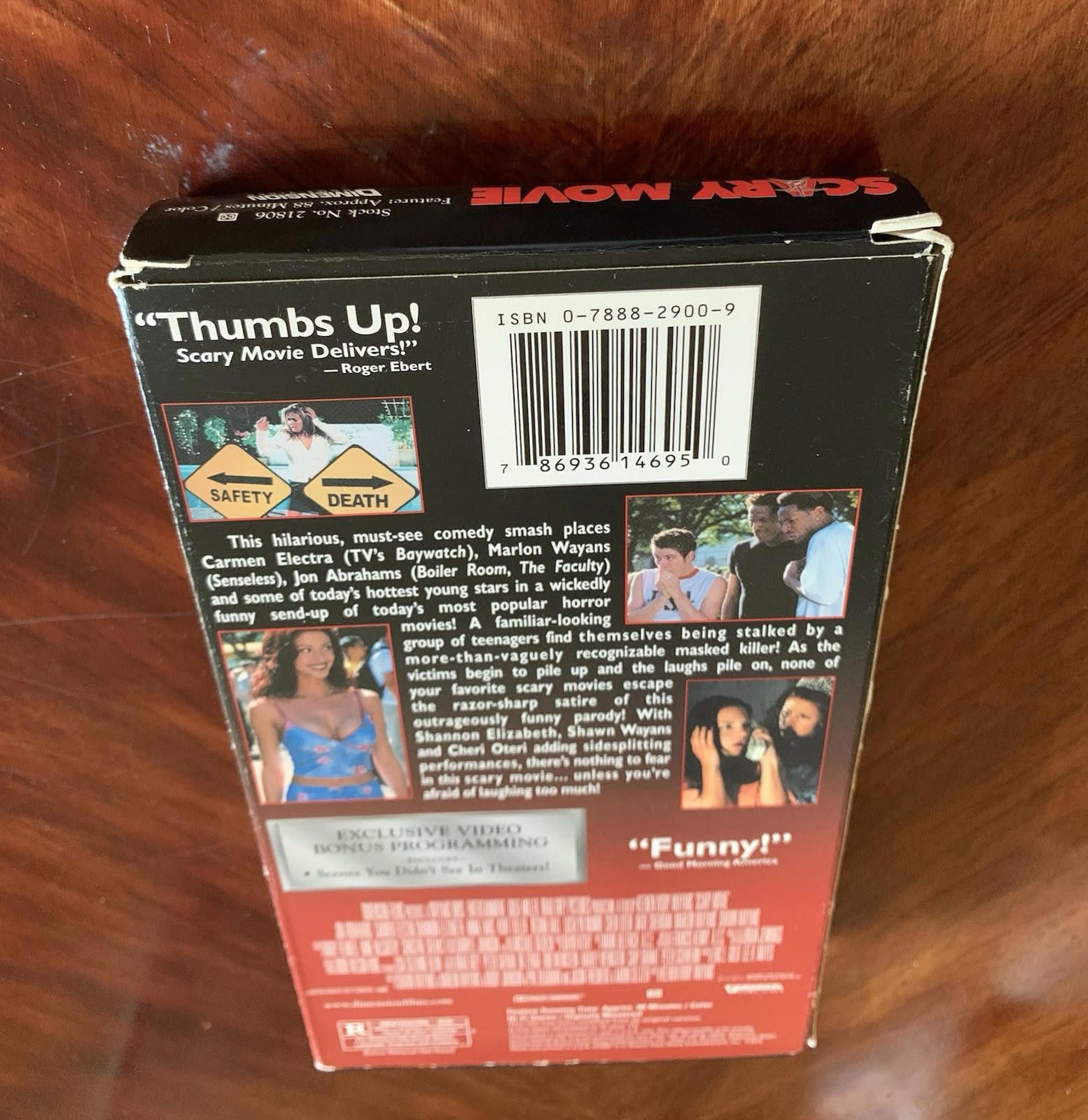 Other Scary Movie VHS Tape Rated R. Dimension Home Video Size ONE SIZE - 4 Thumbnail