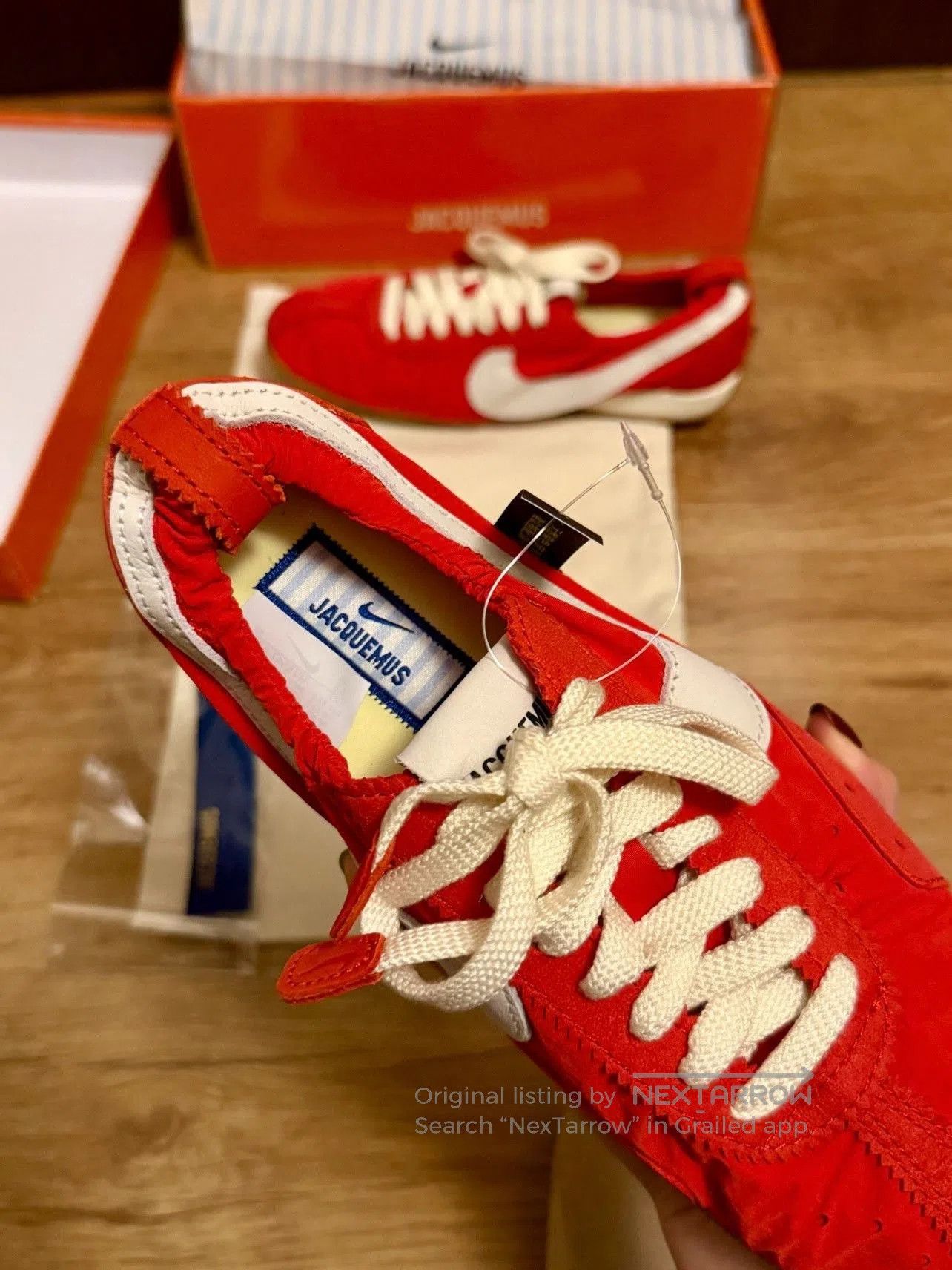 Jacquemus Nike Moon Shoe x Jacquemus Women's Red. Size US 5 / IT 35 - 3 Thumbnail
