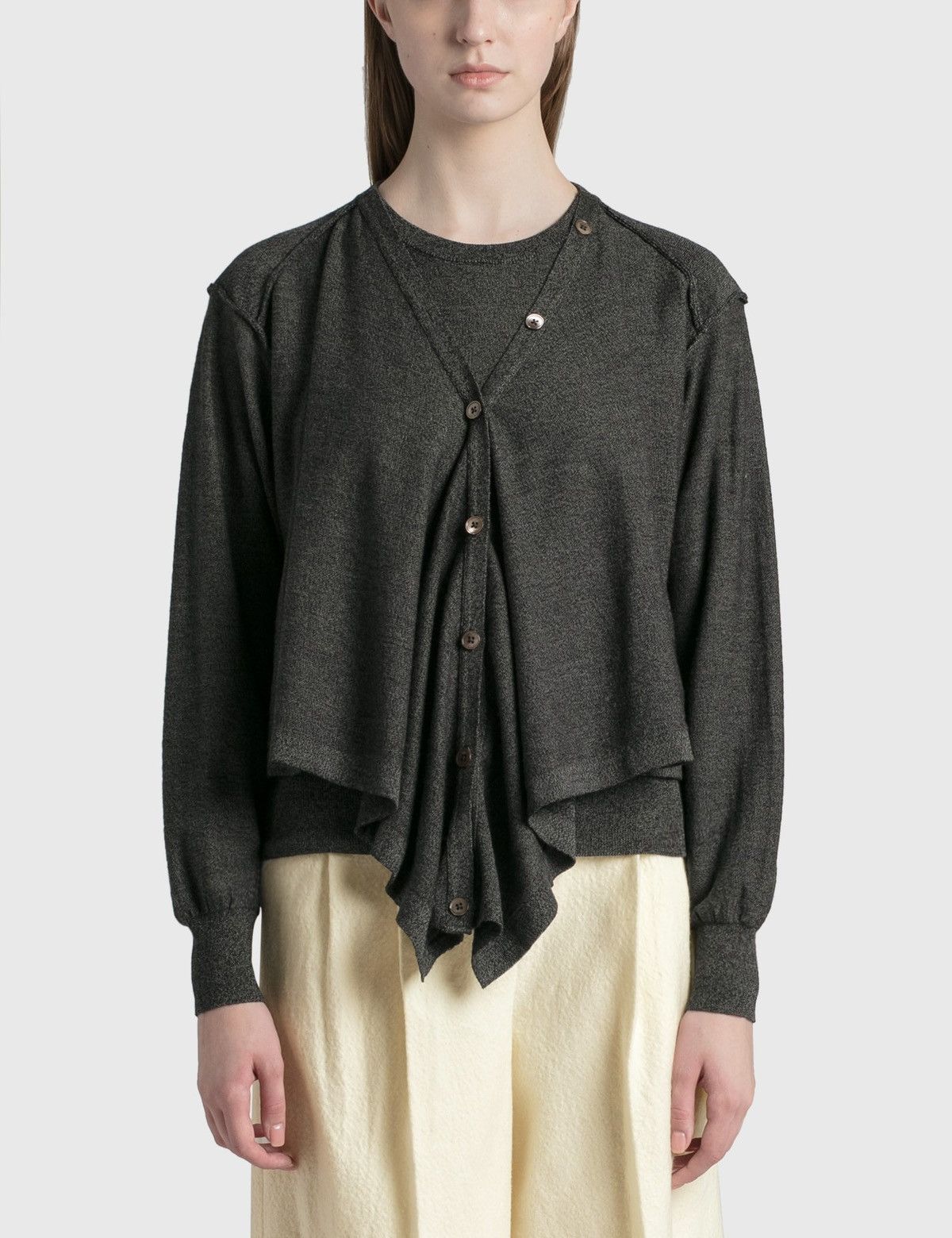 Lemaire Double Layer Cardigan