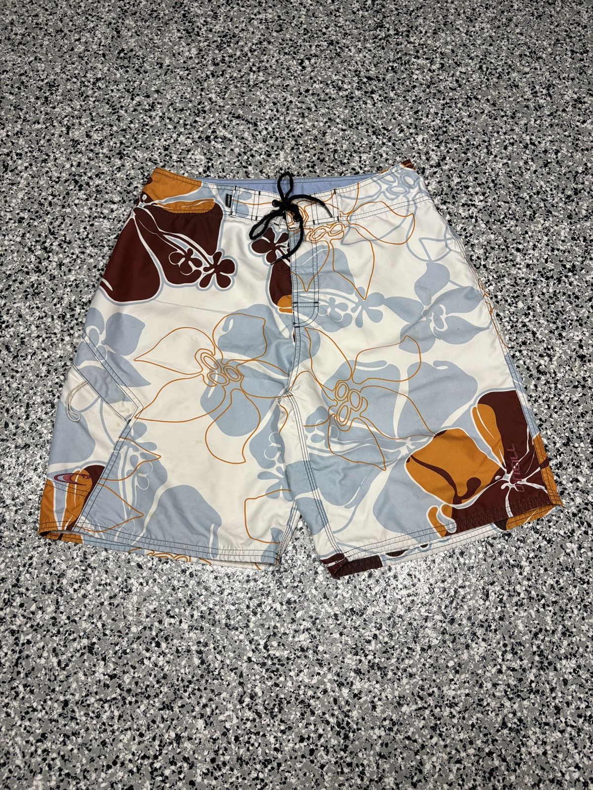 O'Neill Vintage 2000s O’Neill Hawaiian Floral Swim Shorts Size M Size US 32 / EU 48 - 1 Thumbnail
