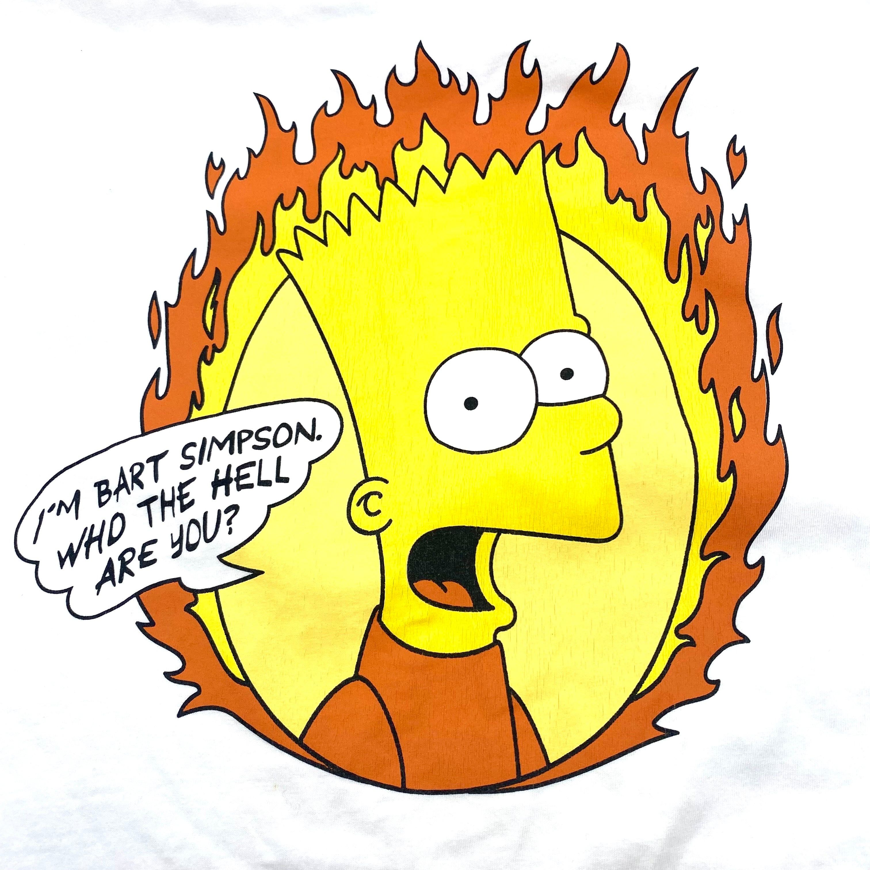 Off-White 19SS OFF WHITE FLAMED BART Tee White Size US L / EU 52-54 / 3 - 6 Thumbnail