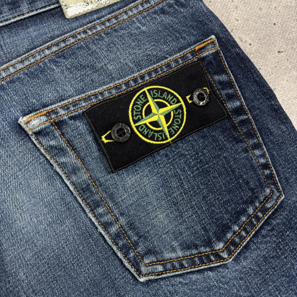 Stone Island × Vintage Stone Island Slim Fit Denim Jeans 30x34 Size US 30 / EU 46 - 7 Thumbnail