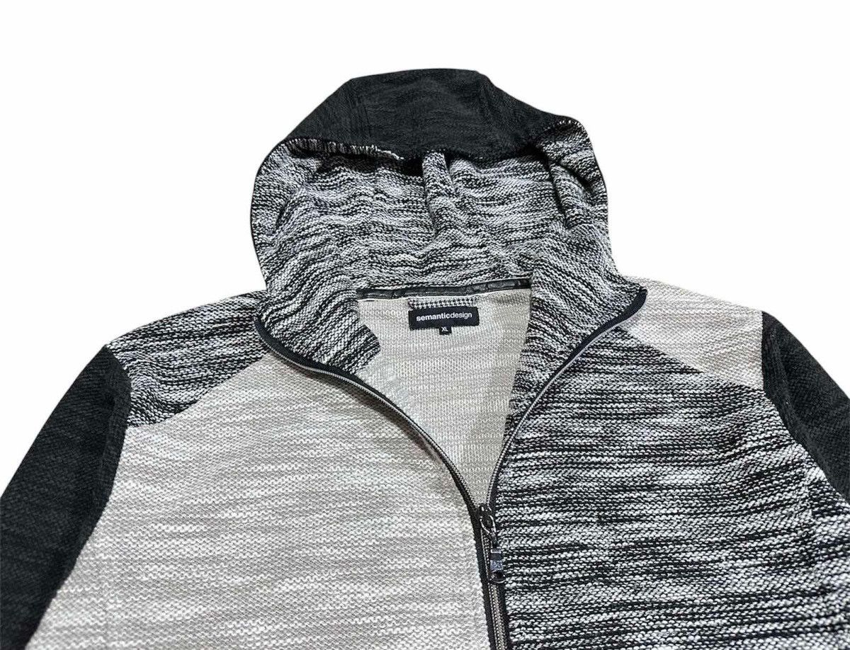 If Six Was Nine × Japanese Brand × semanticdesign 🔥Sick Y2K Semantic Design Double Knit Hoodie Zip Up Size US XL / EU 56 / 4 - 4 Thumbnail