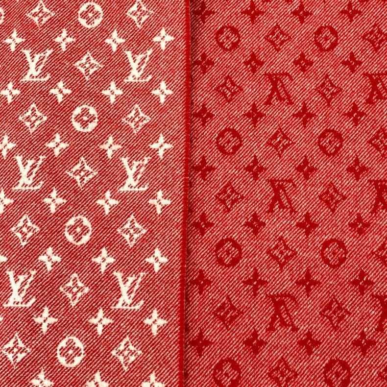 Louis Vuitton Louis Vuitton Red logo old flower full print wool fringe s Size ONE SIZE - 6 Thumbnail
