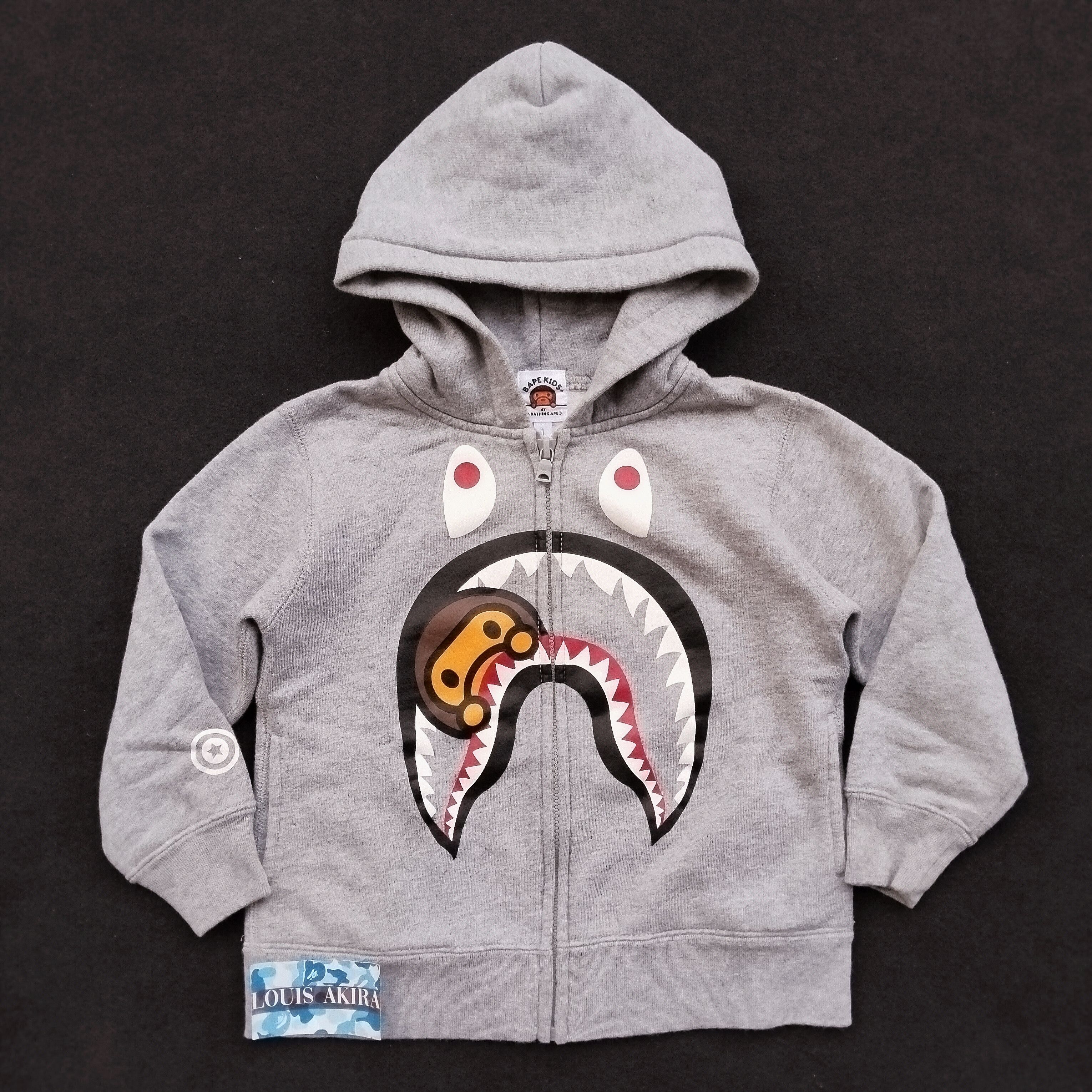 Bape Bape Kids Shark Baby Milo Zip Hoodie Size ONE SIZE - 1 Thumbnail
