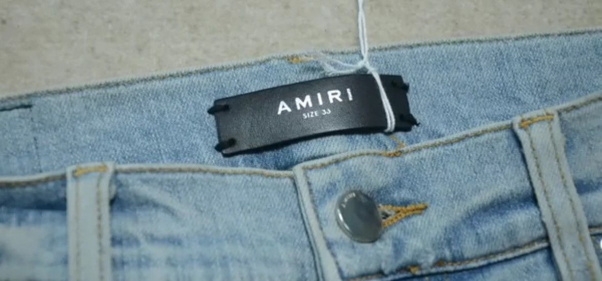 Amiri Amiri Blue Washed Knife Cut Damaged Jeans Casual Pants Size US 33 - 7 Thumbnail
