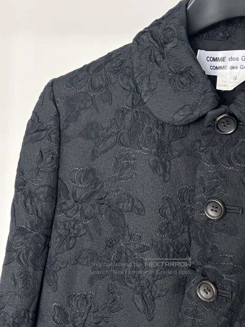 Comme des Garcons Comme des Garcons Black Textured Jacquard Jacket Size S / US 4 / IT 40 - 4 Thumbnail