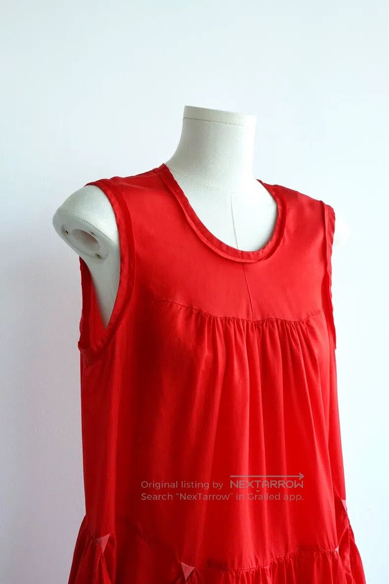 Comme des Garcons Comme Des Garcons Pleated Umbrella Hem Little Red Skirt Size S / US 4 / IT 40 - 5 Thumbnail