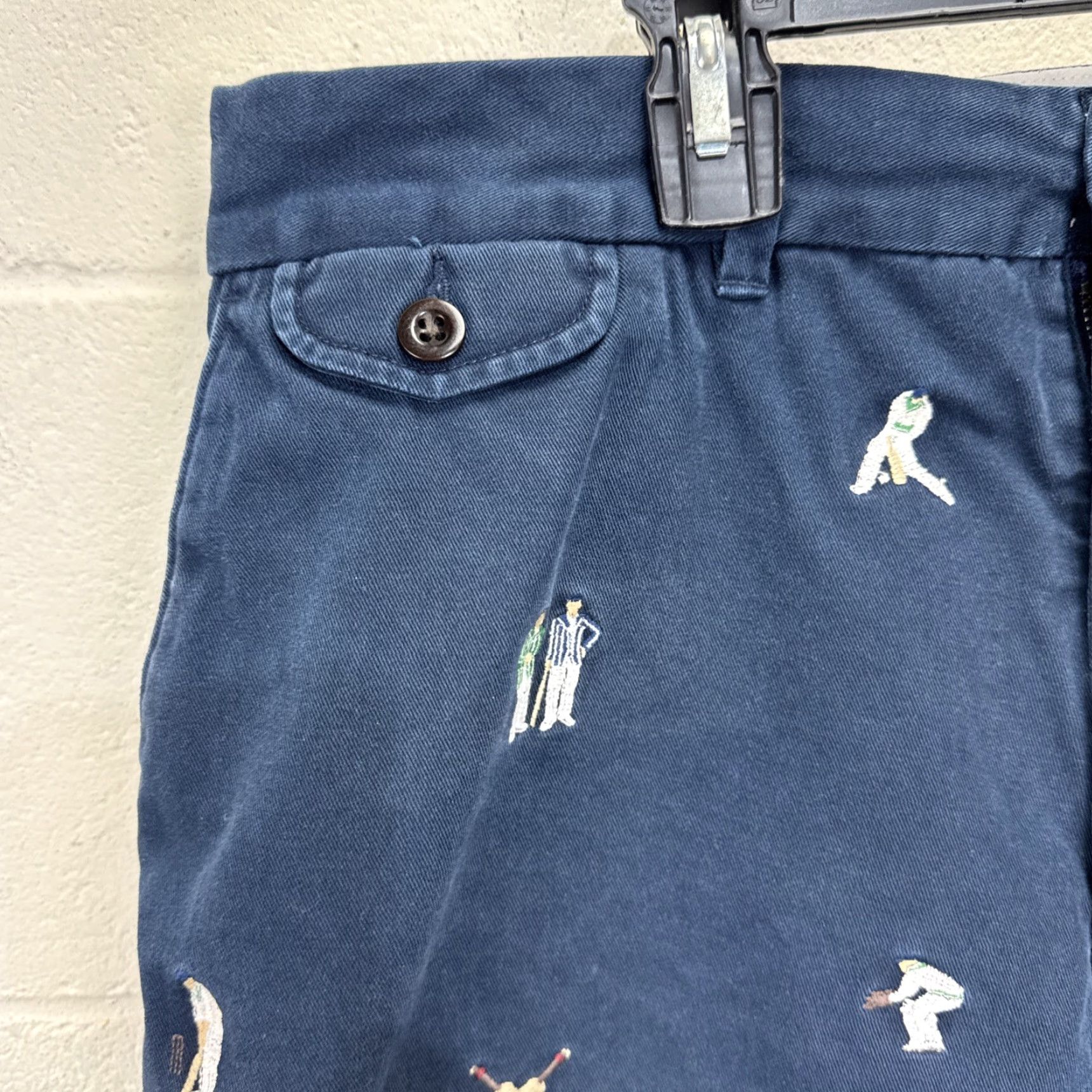 Polo Ralph Lauren VINTAGE Polo Ralph Lauren Golf Shorts Mens 38 Navy Cotton 5-Pocket Chino Casual Summer Fall Spring Size US M / EU 48-50 / 2 - 2 Thumbnail