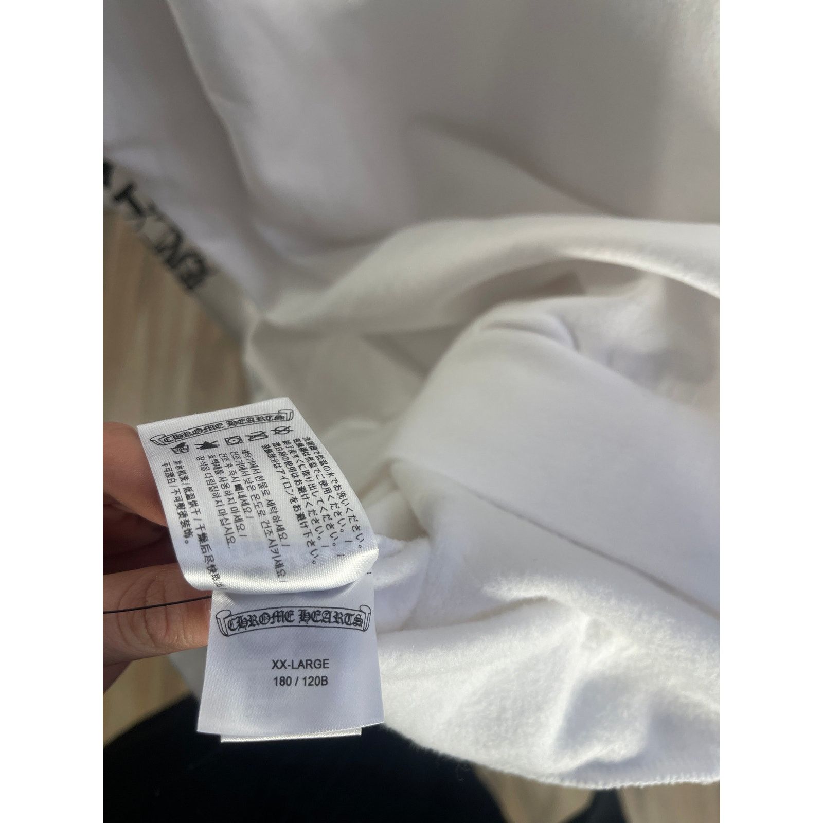 Chrome Hearts Chrome Hearts Vertical Logo Pullover Hoodie - White Size XXL Size US XXL / EU 58 / 5 - 4 Thumbnail