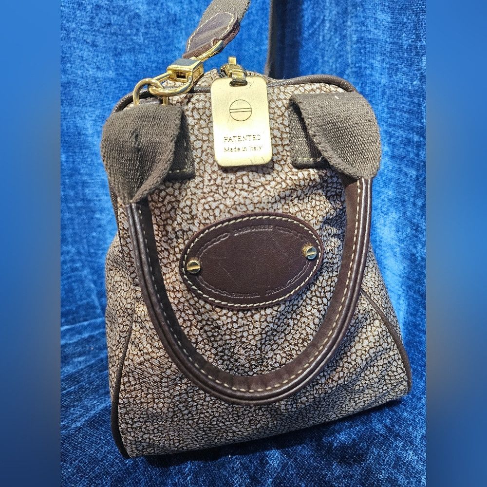 Vintage Borbonese Redwall Italia Convertible Purse Tote Han