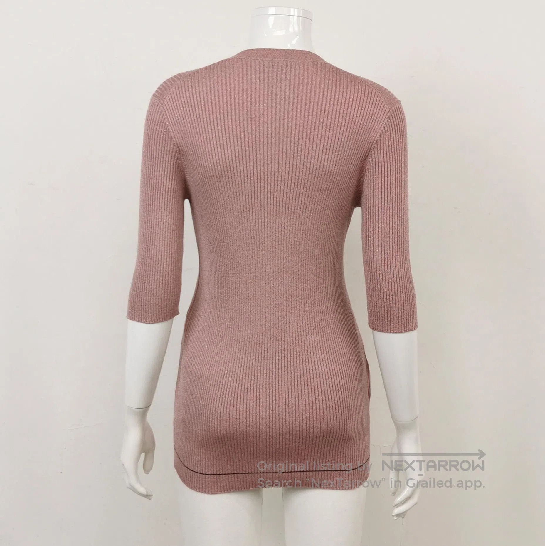 Prada Prada Ribbed Wool Silk Blend Knit Top . Size L / US 10 / IT 46 - 2 Thumbnail
