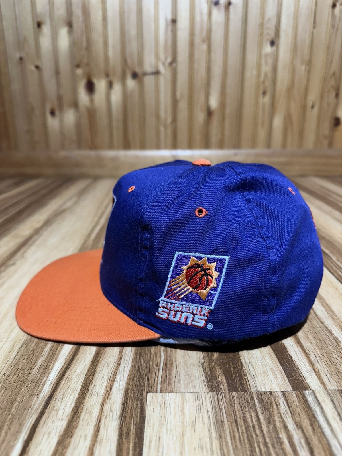 NBA Vintage 90’s Phoenix Suns Blue and Orange Cap Size ONE SIZE - 4 Thumbnail
