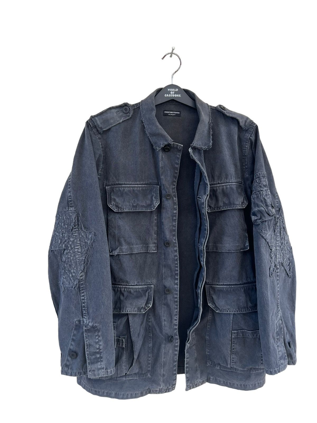OVER THE STRiPES Vintage OverTheStripes Japan Ozzy Artwork Fade Black Jacket Size US L / EU 52-54 / 3 - 20 Thumbnail