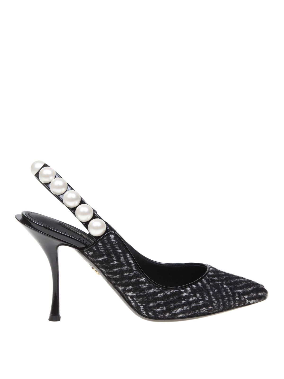 Dolce & Gabbana o1y0925 Spike Heel Pumps in Lead/White Size US 4 / IT 34 - 1 Thumbnail